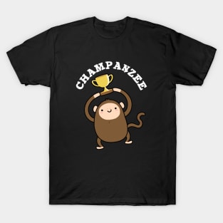 Champanzee Cute Champion Chimpanzee Pun T-Shirt